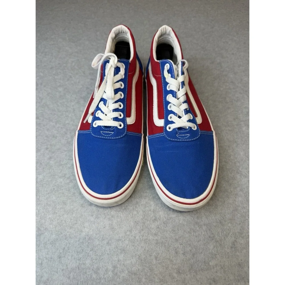 VANS Old Skool SK8  Red White Blue Checker Sneakers Sz Men Sz 12